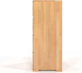 Comodă lemn masiv TerraCraft Fag 4 Sertare, 60 × 45 × 108 cm - Natural