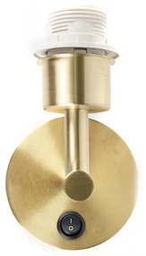 Aplică modernă aurie cu 1 lumină cu întrerupător - Combi