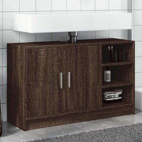 vidaXL Dulap de chiuvetă, stejar maro, 90x29x55 cm, lemn prelucrat
