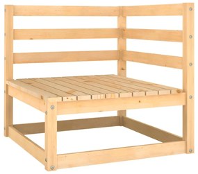 Canapele de colt pentru gradina, 2 buc., lemn masiv de pin
