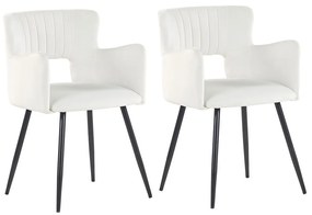 Set 2 buc scaune de sufragerie Shelba (alb) . 1075764