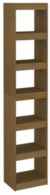 808156 vidaXL Bibliotecă/Separator cameră, maro miere, lemn masiv de pin