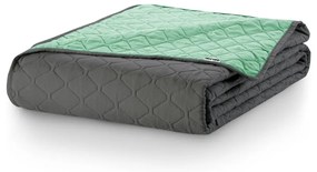 Cuvertură cu 2 fețe din microfibră DecoKing Axel, 260 x 280 cm, verde deschis