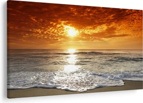 Tablou cu apus de soare din Corsica (90x60 cm)