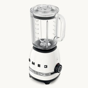 Blender Smeg Porsche BLF03PCWEU, 800 W, 1,5 l, 18 000 rpm, 4 programe, 4 viteze + Impuls, Otel inoxidabil, Alb