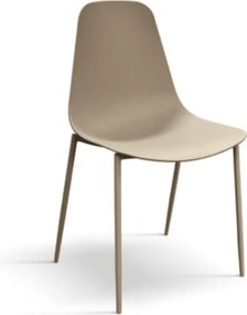 Set 4 scaune SHAPE -POLIPROPILENA- HORECA - BEJ TAUPE