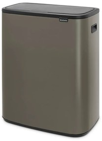 Coș de gunoi gri cu senzori de atingere din oțel 60 l Bo Touch Bin – Brabantia