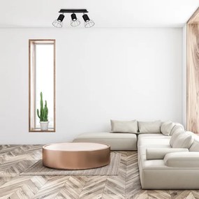 Spot DANTE 3xGU10/25W/230V negru/crom lucios