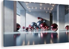 Tablou - Spațiu 3D cu bile II. (90x60 cm)