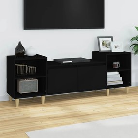 821189 vidaXL Comodă TV, negru, 160x35x55 cm, lemn prelucrat