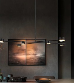 Lustră neagră din metal Coda – Trio Select