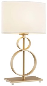 Veioza, lampa de masa design modern Perseo crem, auriu