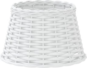 vidaXL Abajur veioză, alb, Ø38x23 cm, răchită