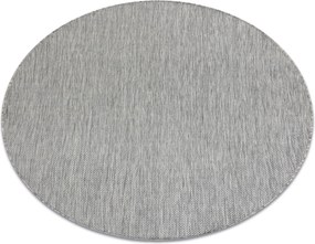 Covor SISAL SION cerc A5165A Melanj țesute plate gri