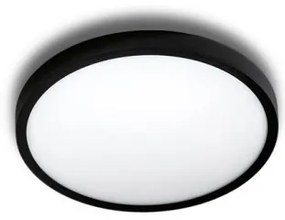 Mini Plafoniera LED design slim MALTA R 23 3000K neagra