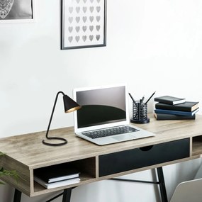 Veioza, lampa de masa design industrial Monty negru