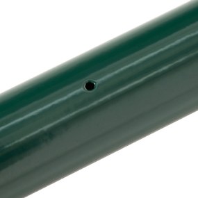 Outsunny Sârmă Sudată pentru Gard - Plasă 7,3L x 6,3l cm - Înălțime 2 m - Lungime 10 m - Stâlpi, Picioare de Forță Incluse - Oțel cu Acoperire din PVC Verde | Aosom Romania