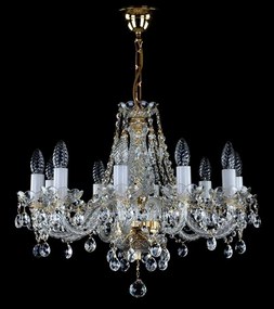 Candelabru Cristal Bohemia Exclusive 10 brate, diam. 48cm Magda X CE