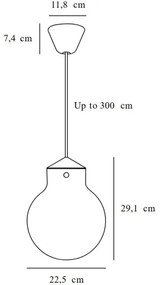 Lustră pe cablu Nordlux RAITO 1xE27/25W/230V alamă/alb