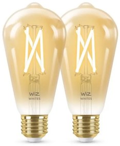 SET 2x LED Vintage ST64 E27/6,7W/230V 2000-5000K Wi-Fi -WiZ dimabil
