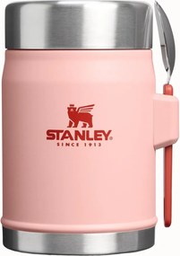 Termos piersică pentru mâncare din oțel inoxidabil 400 ml Legendary Food Jar + Spork Peach Rose – Stanley