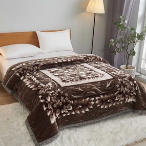 Pătură Cocolino gofrată, maro, 160x210 cm, 1,7 kg, PGU14