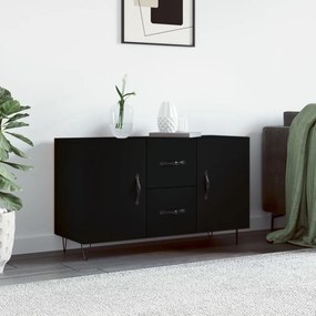 828165 vidaXL Servantă, negru, 100x36x60 cm, lemn compozit