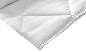 Pilota Alcam damasc white line, toamna / iarna, bambus, 140x200 cm
