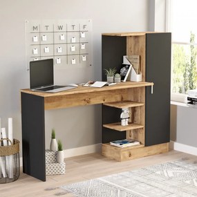 Birou CT2, Atlantic Pine / Negru