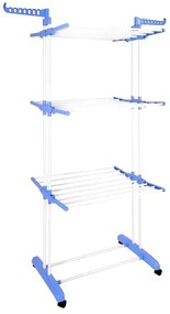 Uscator rufe Livit, metal, alb, Multi-Tier, 48x74x170 cm