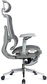Scaun ergonomic SYYT 9520 gri, brațe 4D și șezut reglabil