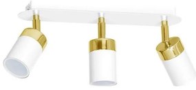 Corp de iluminat cu spoturi JOKER 3xGU10/25W/230V alb/auriu