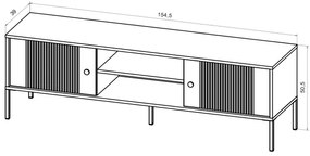 Comodă TV LUE verde/negru