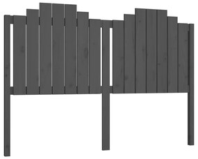Tablie de pat, gri, 166x4x110 cm, lemn masiv de pin 1, Gri, 166 x 4 x 110 cm