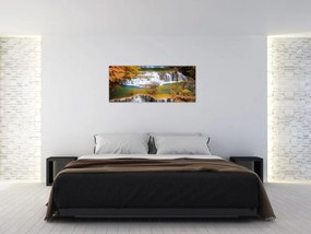 Tablou - Cascada Huay Mae Khamin, Thailanda (120x50 cm)