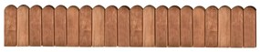 49106 vidaXL Rolă de bordură, maro, 120 cm, lemn de pin tratat