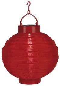 Felinar solar LED Star Trading Summer, ø 30 cm, roșu