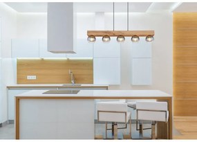 Lustra suspendata design modern Moitas negru, maro