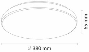 Plafonieră LED DESERT LED/24W/230V cu telecomandă