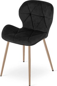 Scaun de masa MANGO VELVET, neagra