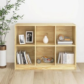 809966 vidaXL Bibliotecă, 104x33x76 cm, lemn masiv de pin