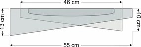 Plafonieră LED dimabilă SM GALAXY M, LED/24W/230V, Ø 55 cm, crem/alb + telecomandă