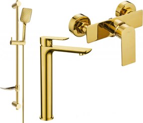 Mexen Alfa DF62 set de duș, auriu - 745714DF62-50