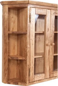Vitrina suspendata L86 21 H75 cm, lemn masiv