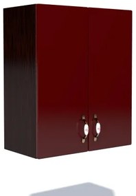 Corp superior 62 cu 2 usi Zebra MDF rosu simplu
