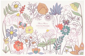 Suporturi pentru farfurii 8 buc. din hârtie 28x42.5 cm Butterflies &amp; Flowers – Meri Meri