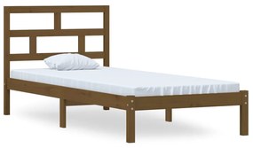 3101211 vidaXL Cadru de pat, maro miere, 100x200 cm, lemn masiv de pin
