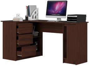Masă PC de colț Bevin (wenge) (S). 1068961