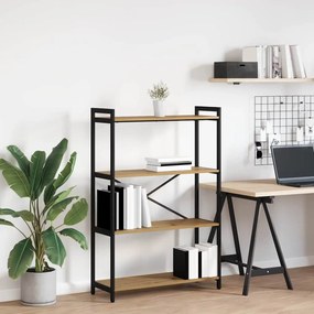 vidaXL Bibliotecă stejar artizanal 80 x 30 x 118 cm Lemn compozit