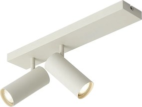 Spot de tavan modern bej cu 2 lumini reglabil - Renna